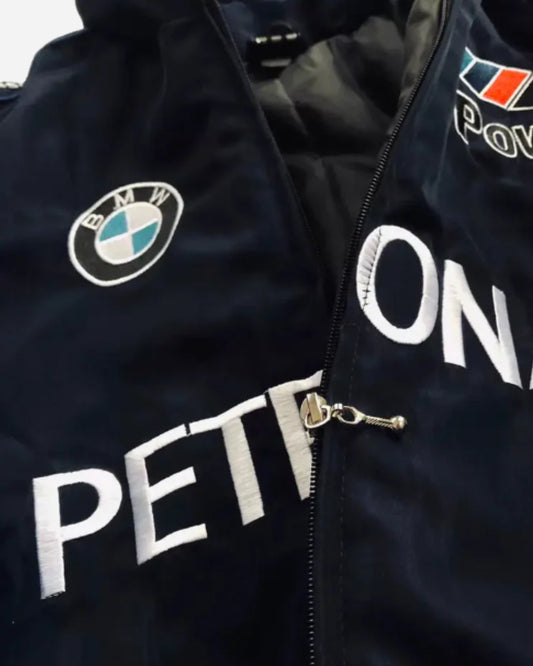 F1 PETRONAS PUFFER EMBROIDERY UNISEX RACING JACKET