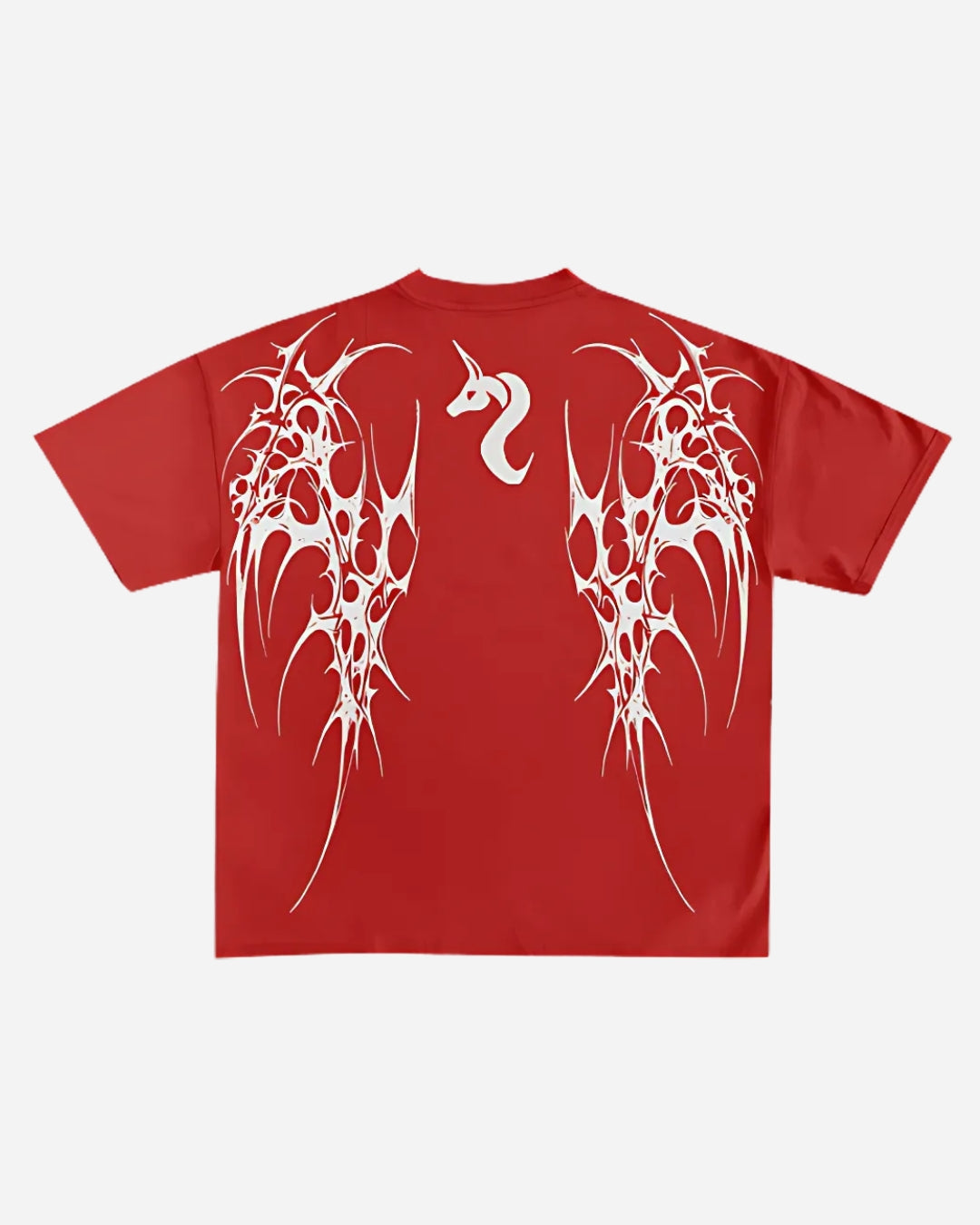 RED BOXY OVERSIZED T-SHIRT