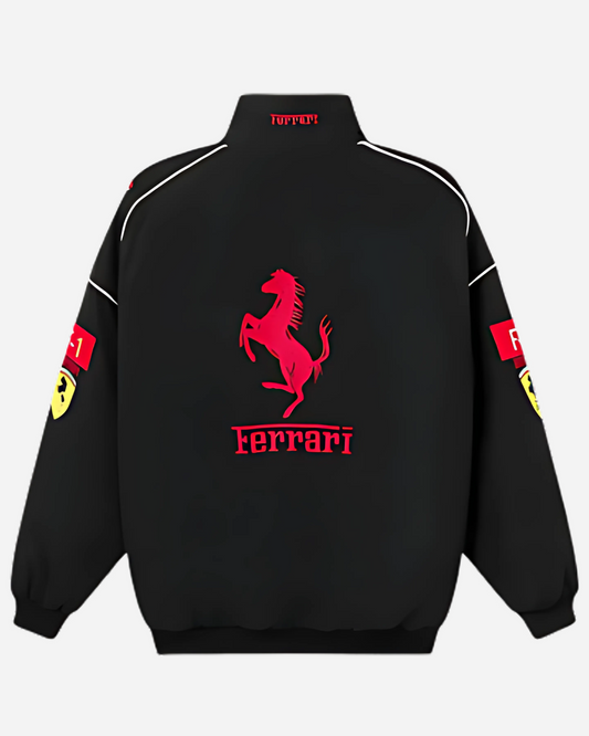 F1 BLACK FERRARI UNISEX RACING JACKET