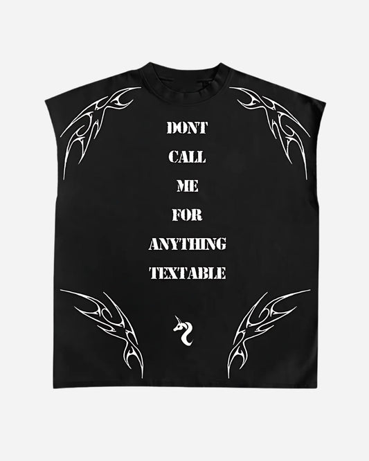 TEXT ME UNISEX BOXY VEST