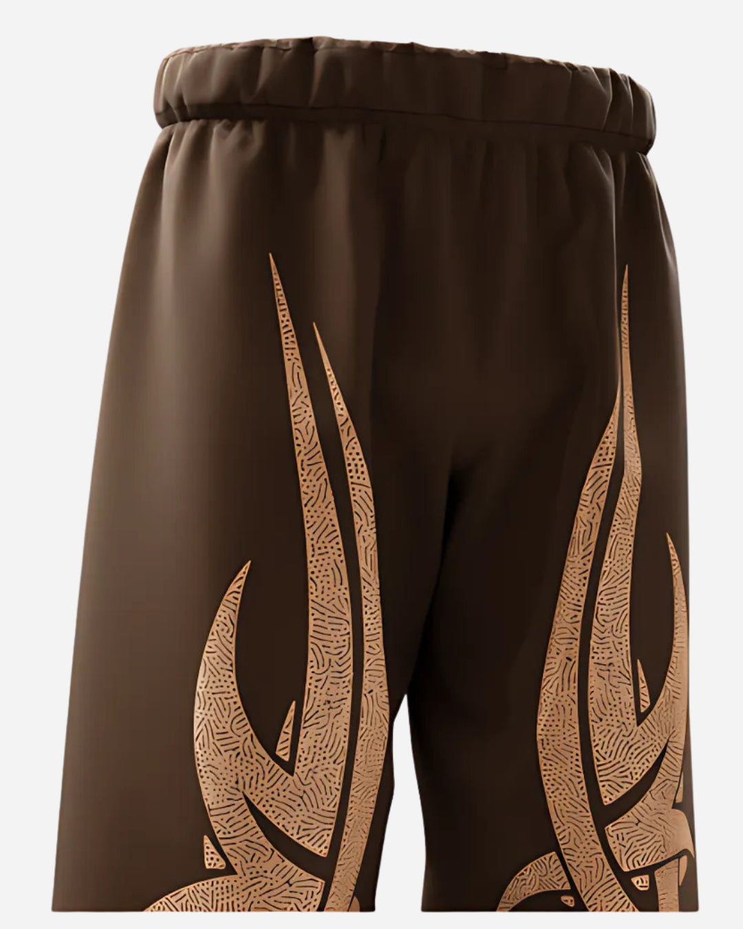 RAZOR BROWN STRAIGHT FIT BAGGY PANTS