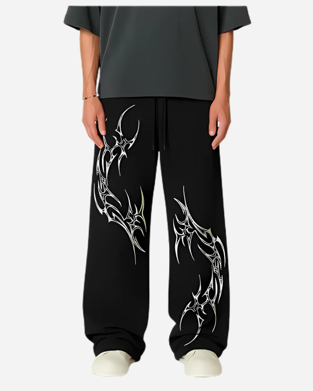 RAUDRA UNISEX STRAIGHT FIT BAGGY PANTS