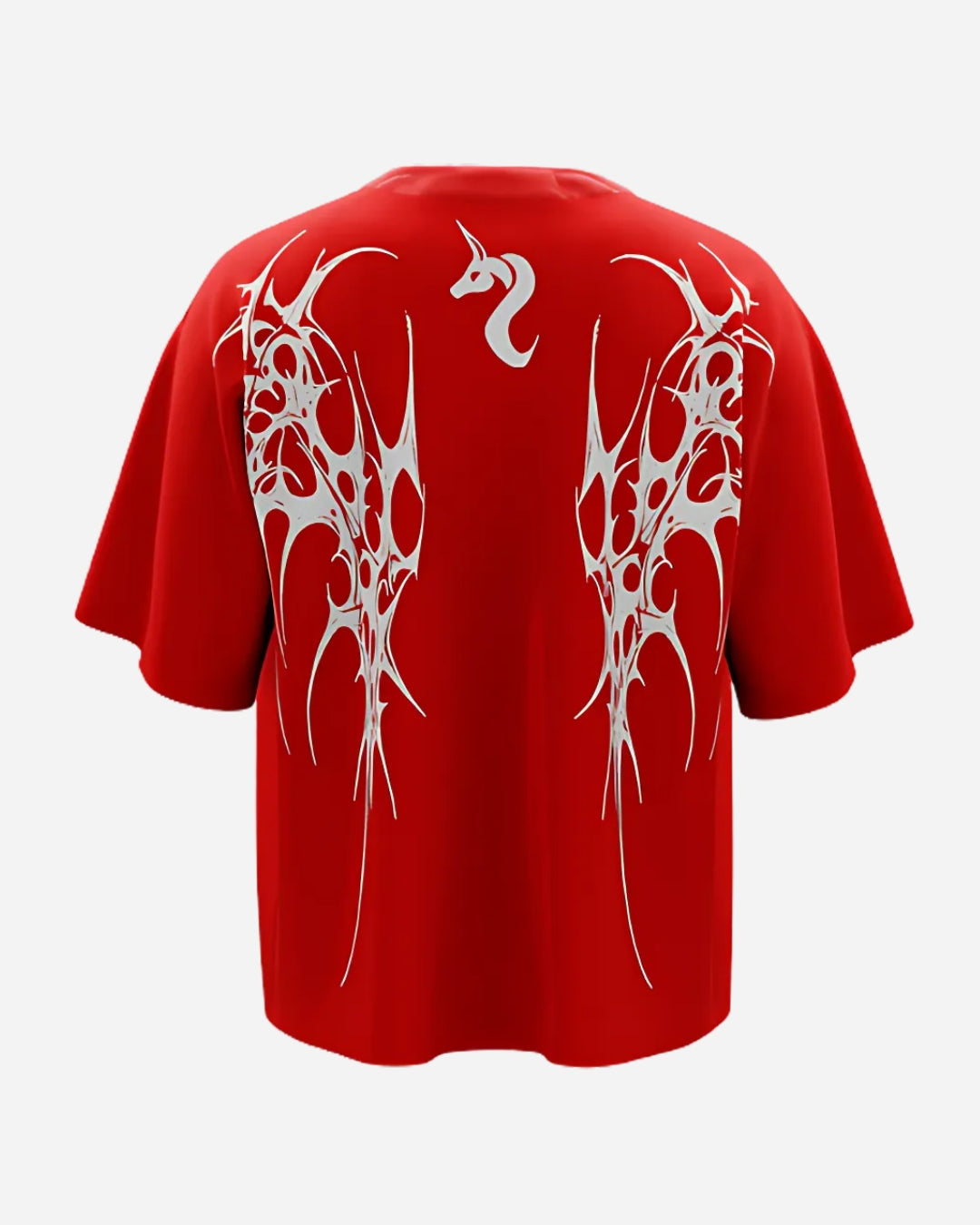 RED BOXY OVERSIZED T-SHIRT