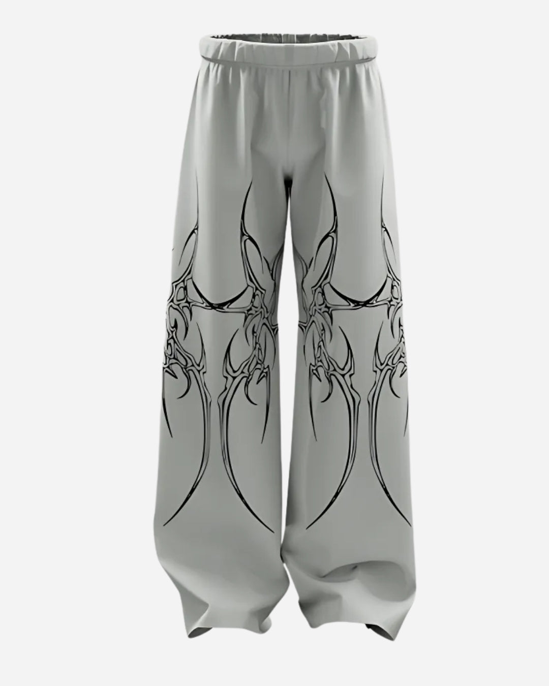 GREY MUTATION UNISEX STRAIGHT FIT BAGGY PANTS