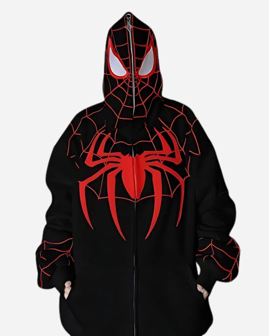 SPIDER UNISEX BLACK HOODIE