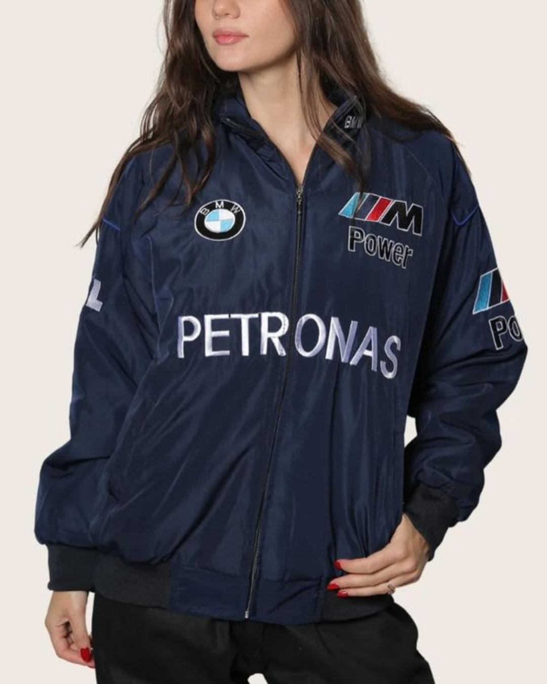 F1 PETRONAS PUFFER EMBROIDERY UNISEX RACING JACKET