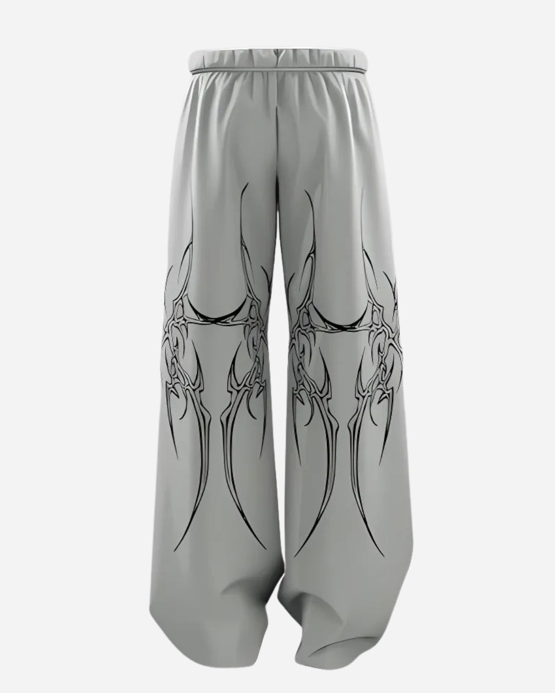 GREY MUTATION UNISEX STRAIGHT FIT BAGGY PANTS