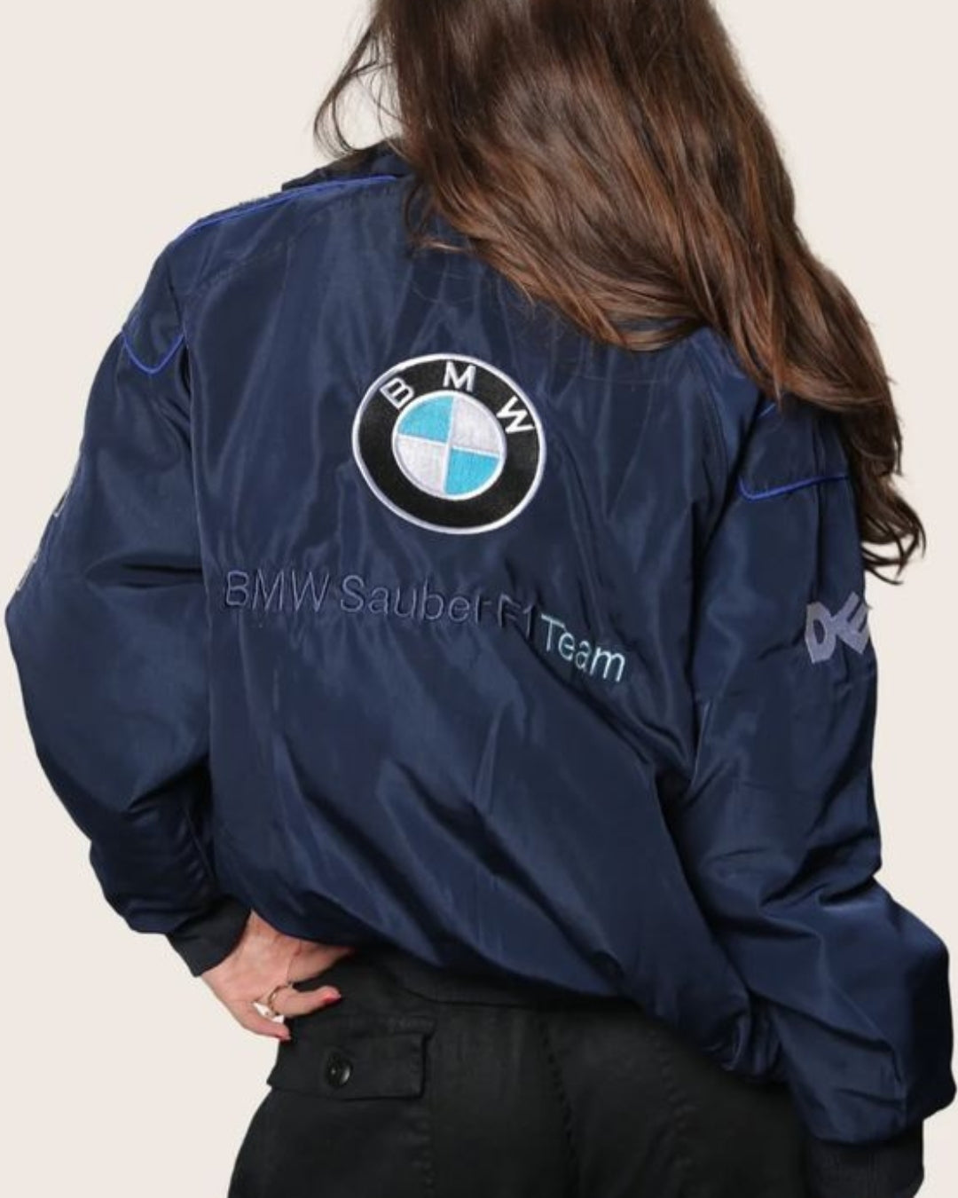 F1 PETRONAS PUFFER EMBROIDERY UNISEX RACING JACKET