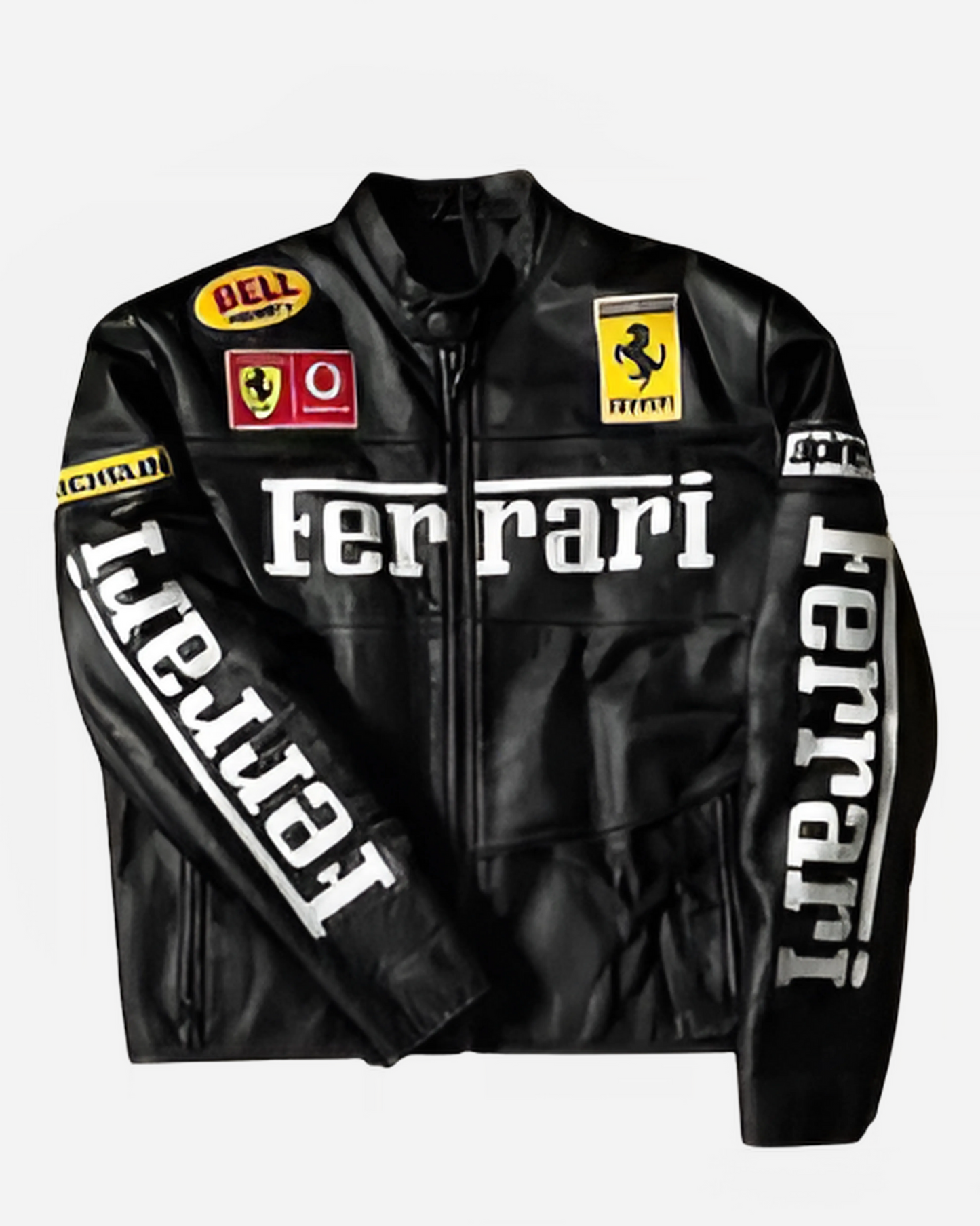 F1 FERRARI LEATHER UNISEX RACING JACKET