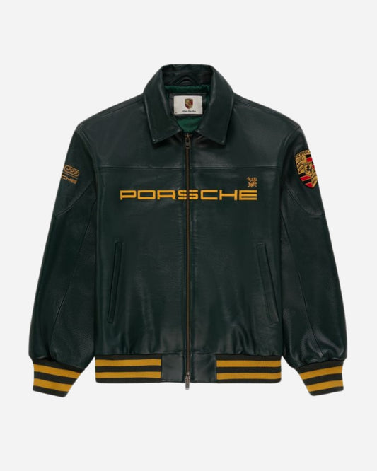 F1 PORSCHE LEATHER UNISEX RACING JACKET