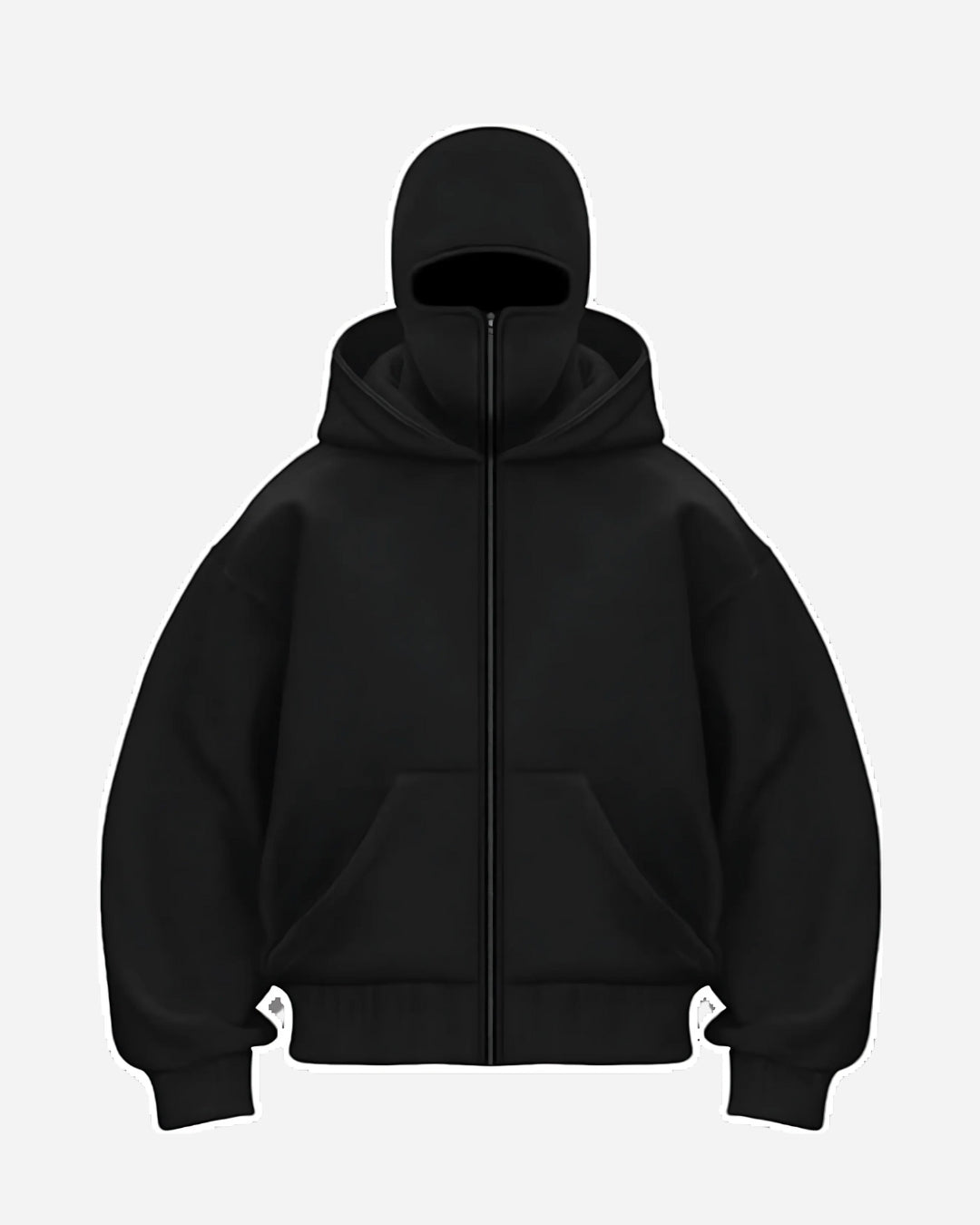 PREMIUM BALACLAVA UNISEX BLACK HOODIE