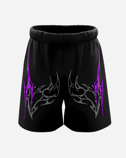 LETHAL UNISEX BLACK SHORTS