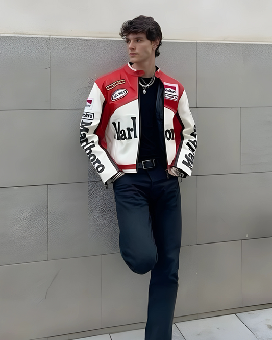 F1 MARLBORO LEATHER UNISEX RACING JACKET