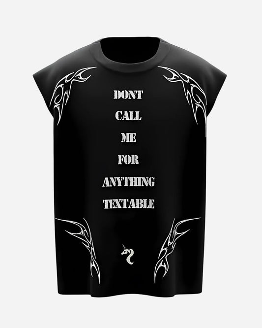 TEXT ME UNISEX BOXY VEST