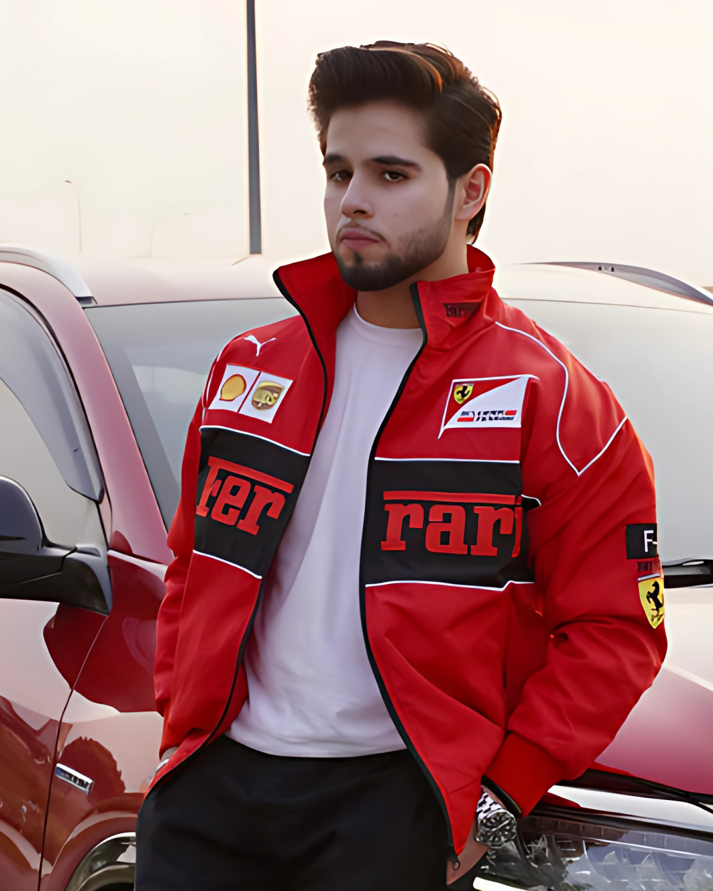 F1 RED FERRARI UNISEX RACING JACKET