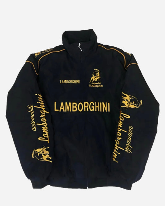 F1 LAMBORGHINI PUFFER EMBROIDERY UNISEX RACING JACKET