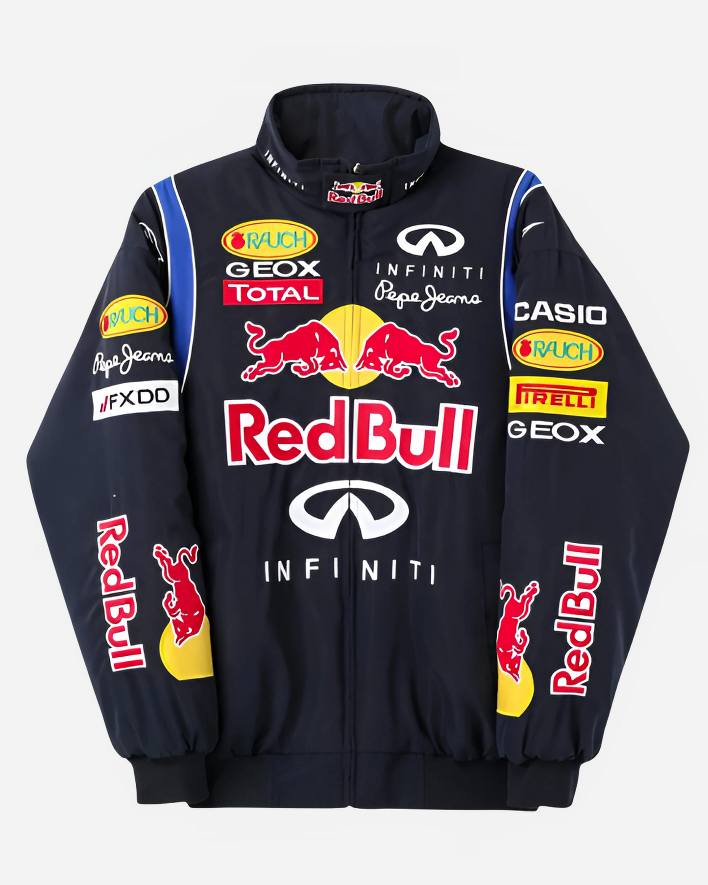 F1 REDBULL PUFFER EMBROIDERY UNISEX RACING JACKET