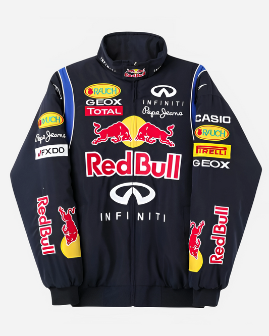 F1 REDBULL PUFFER EMBROIDERY UNISEX RACING JACKET