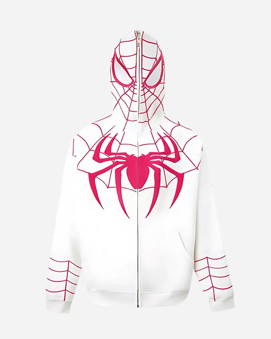 SPIDER UNISEX WHITE HOODIE