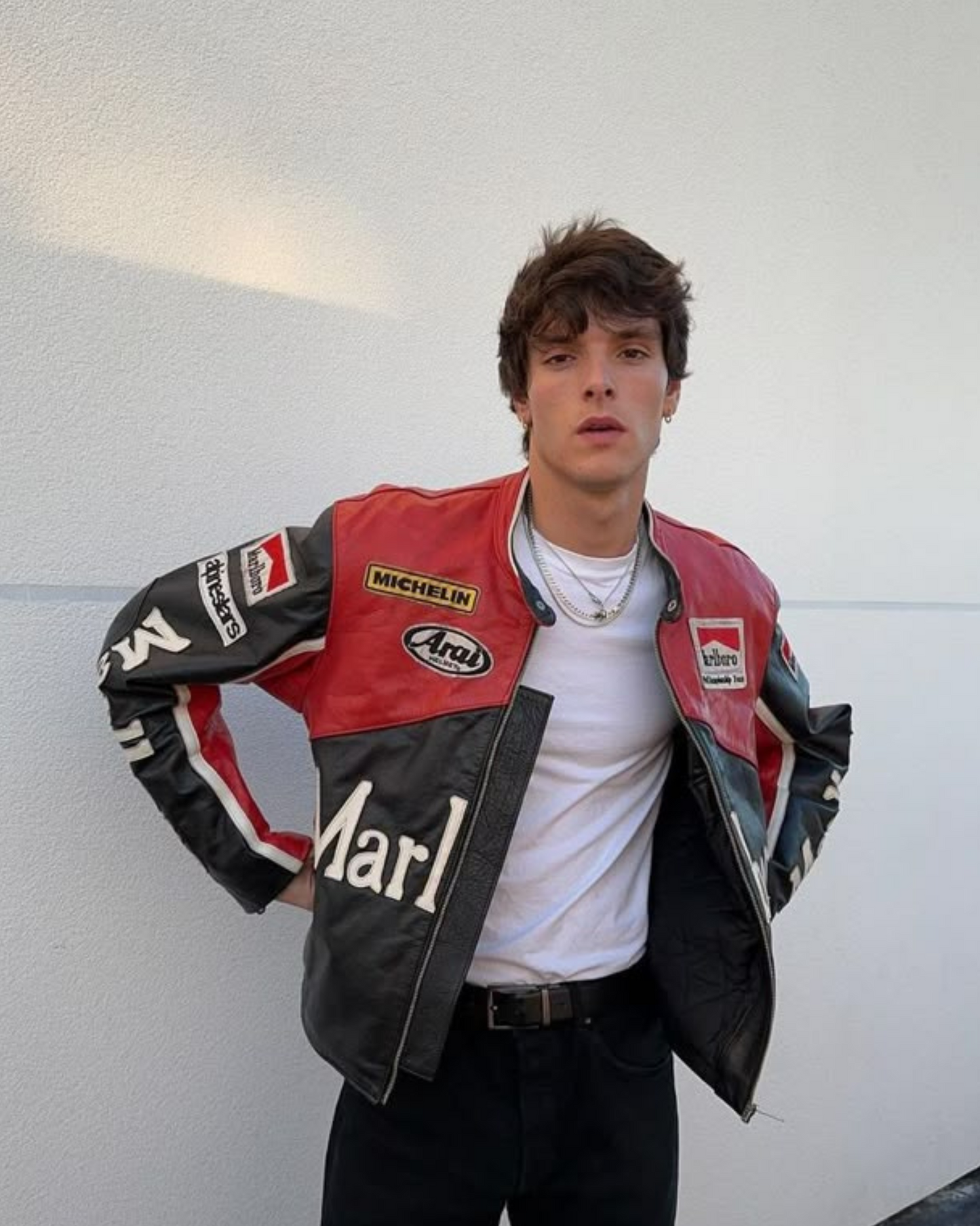 F1 MARLBORO LEATHER UNISEX RACING JACKET