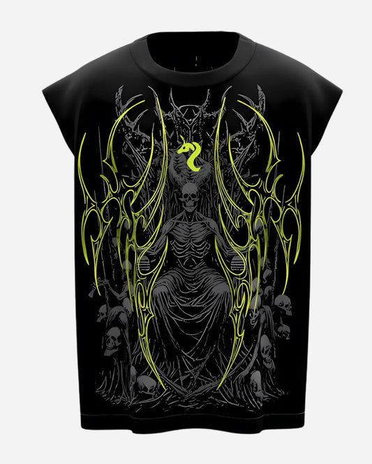 KASHMA UNISEX BLACK BOXY VEST