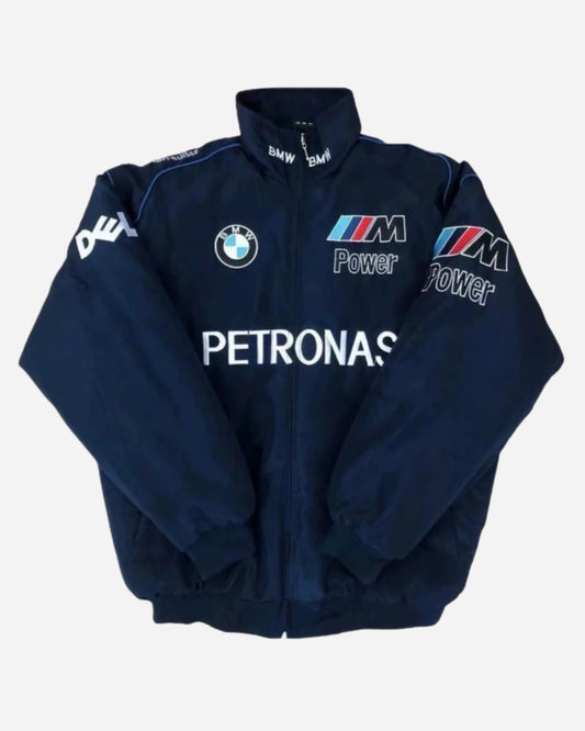 F1 PETRONAS PUFFER EMBROIDERY UNISEX RACING JACKET