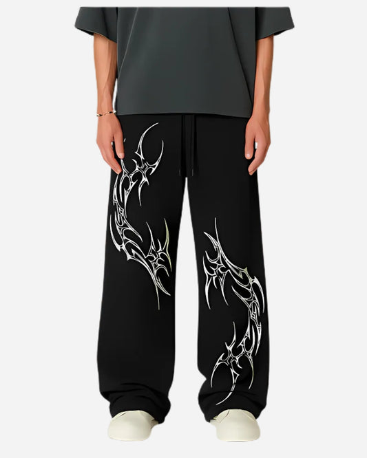 RAUDRA UNISEX STRAIGHT FIT BAGGY PANTS