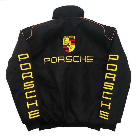 Embroidered Porsche Jacket l premium racing jacket -Drippin